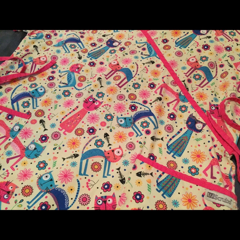 3 Scrub Tops large